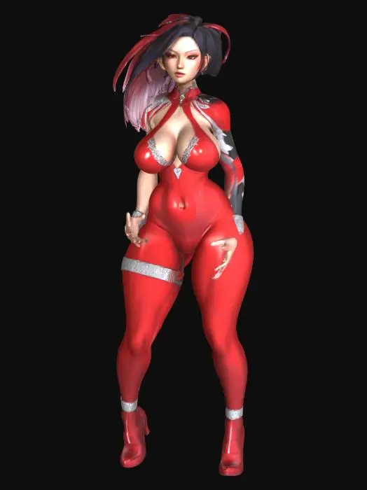 3D model for Red Warrior, #SketchTo3D#