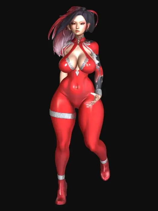 3D model for Red Warrior, #SketchTo3D#