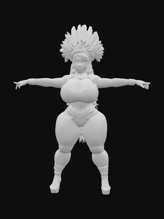 3D model for Inca princess
