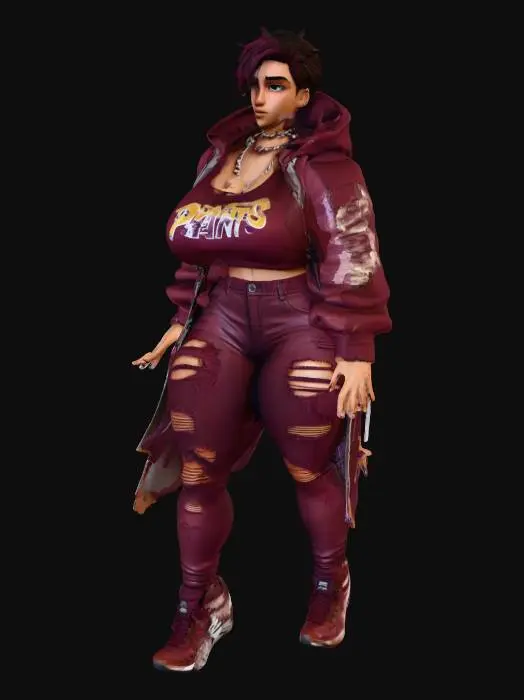 3D model for modern streetwear model 