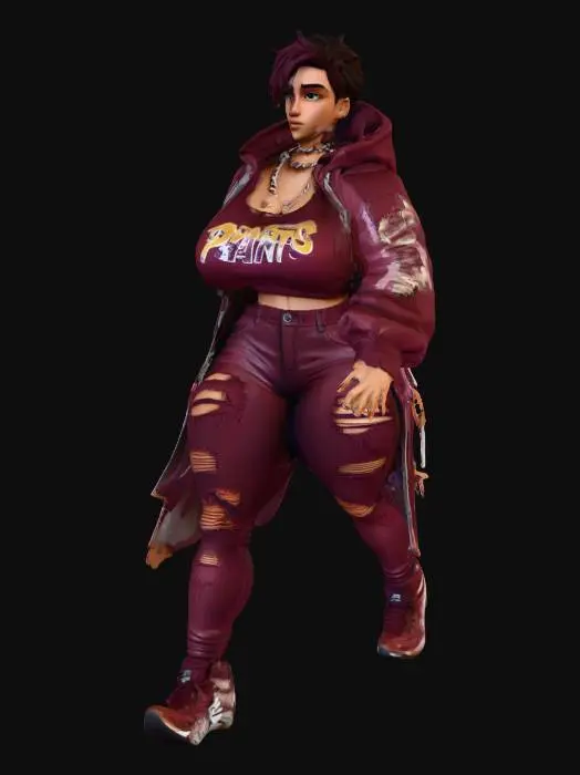 3D model for modern streetwear model 