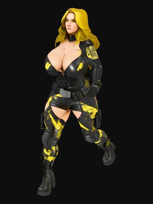 3D model for SWAT Enforcer, #PBR#