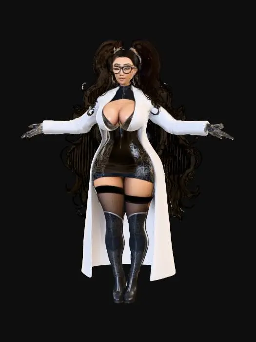 3D model for Glamorous Scientist , #PBR#