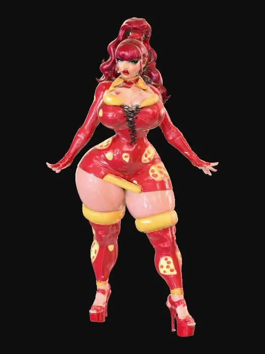 3D model for Pizza Pop Diva, #food#
