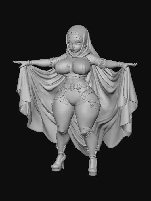 3D model for Purple Panther Warrior