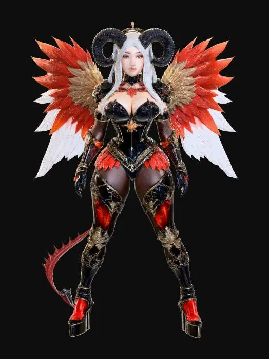 3D model for Angel Krampus, #Christmas2025#