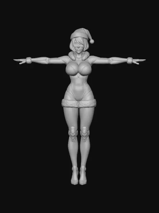 3D model for Santa's Sleek 2B, #Christmas2025#