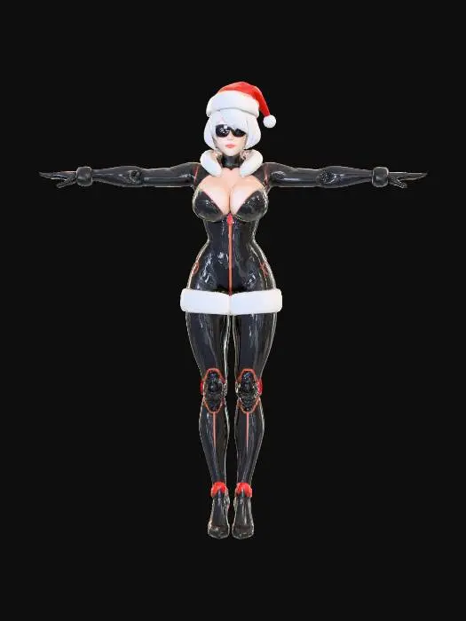 3D model for Santa's Sleek 2B, #Christmas2025#
