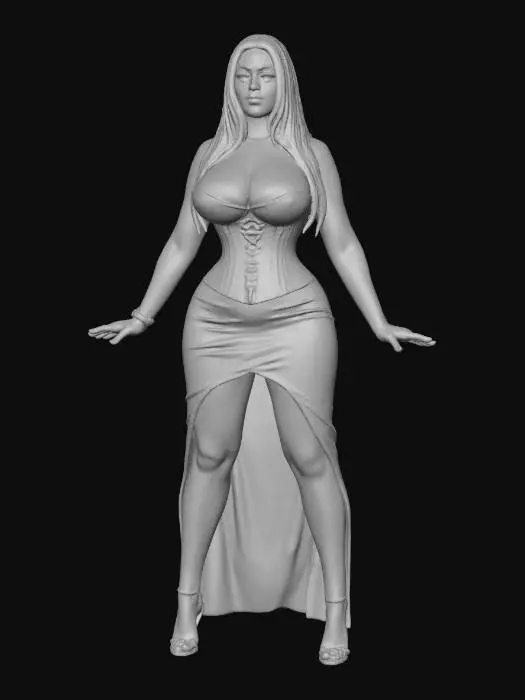 3D model for Elegance in Red