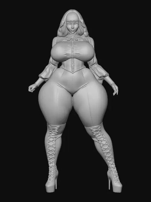 3D model for Empowered Busty Elegance