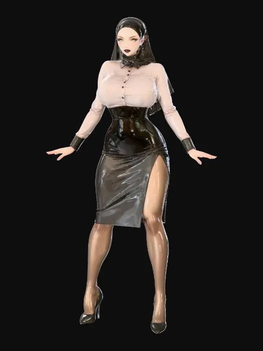 3D model for Mystical Hijab Secretary