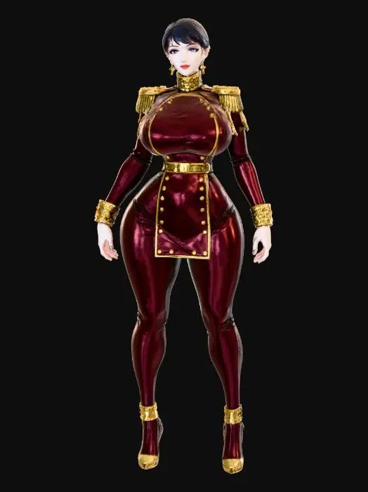 3D model for Commander in Crimson Latex