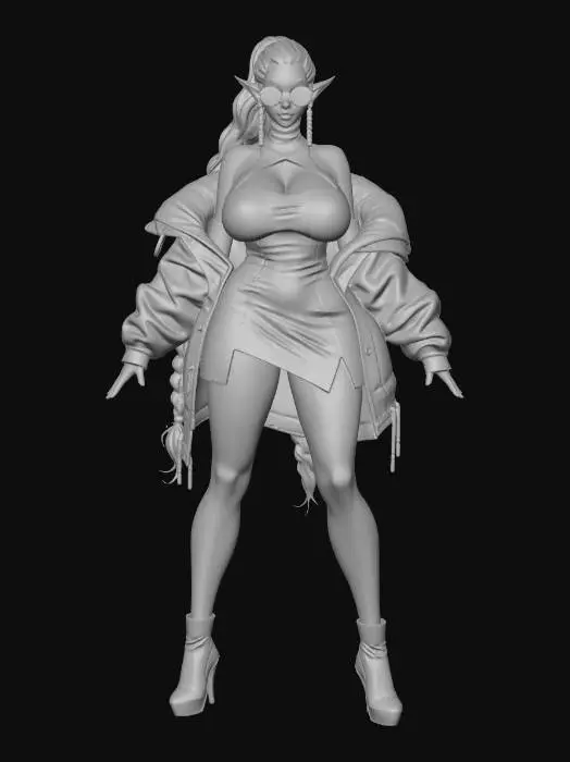 3D model for Glamorous Elven Guardian