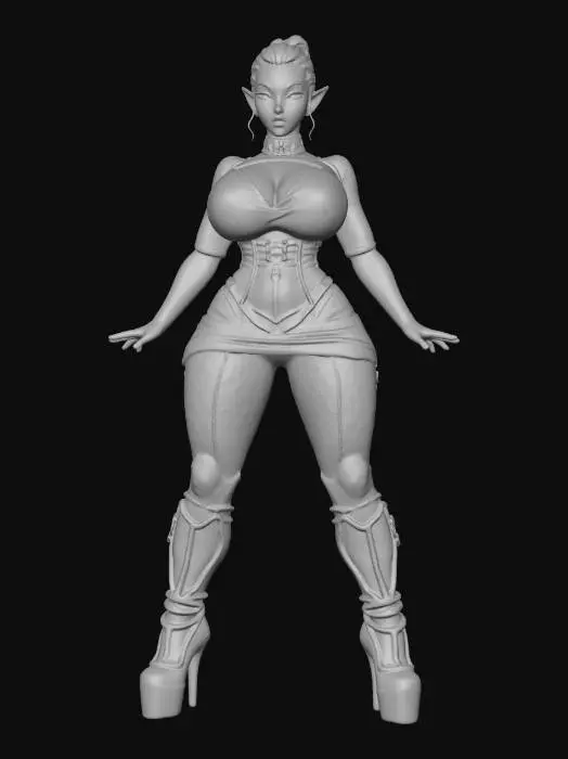 3D model for Goth Elf Dominance