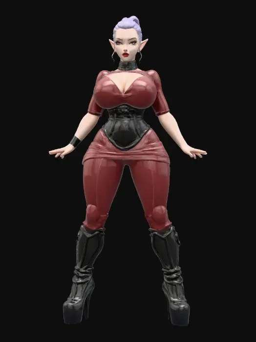 3D model for Goth Elf Dominance