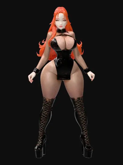 3D model for Gothic Fashionista