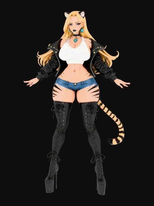 3D model for Feline Tiger Rebel