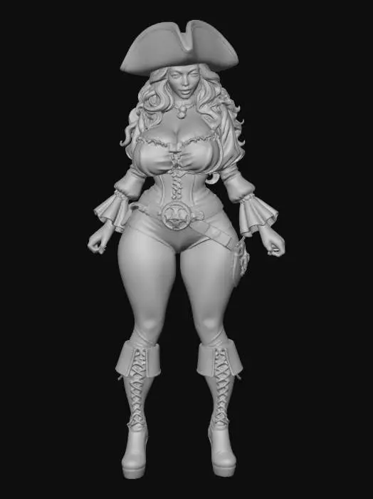 3D model for Pirate Captainess