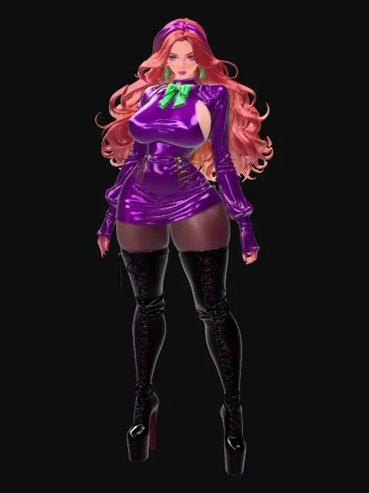 3D model for Purple Daphne