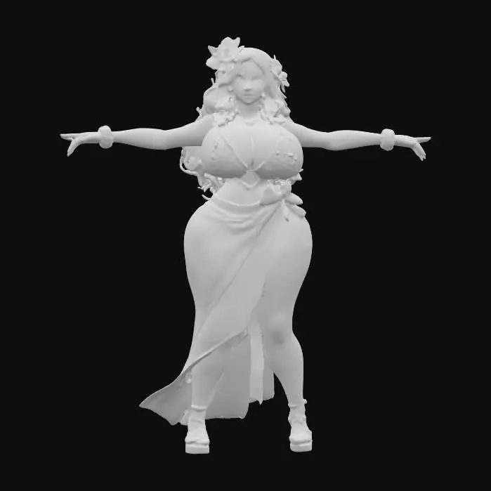 3D model for Polynesian goddess