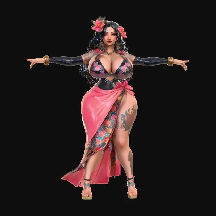 3D model for Polynesian goddess