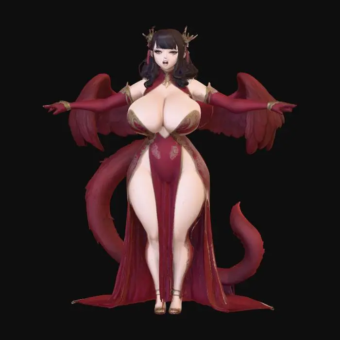 3D model for Mystic Elegance, #PBR#