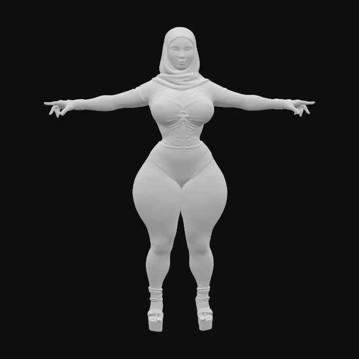 3D model for Hijab Fashion 