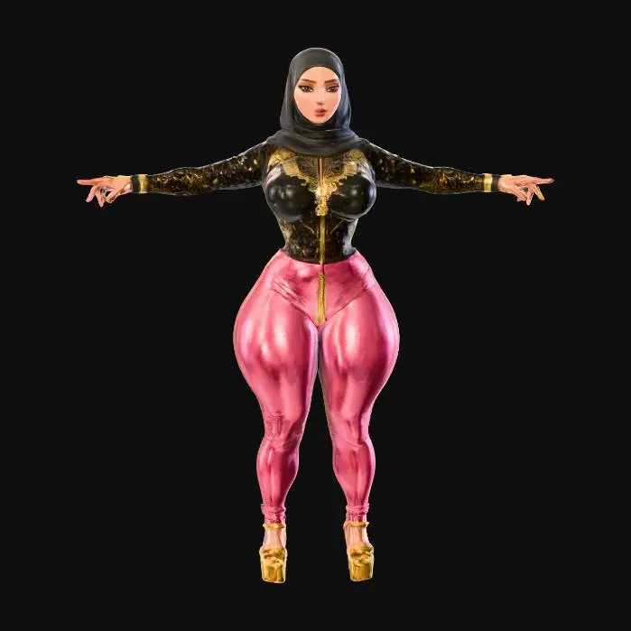 3D model for Hijab Fashion 