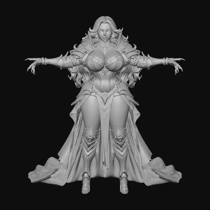 3D model for Evil Carmilla from Castlevania, #villain#