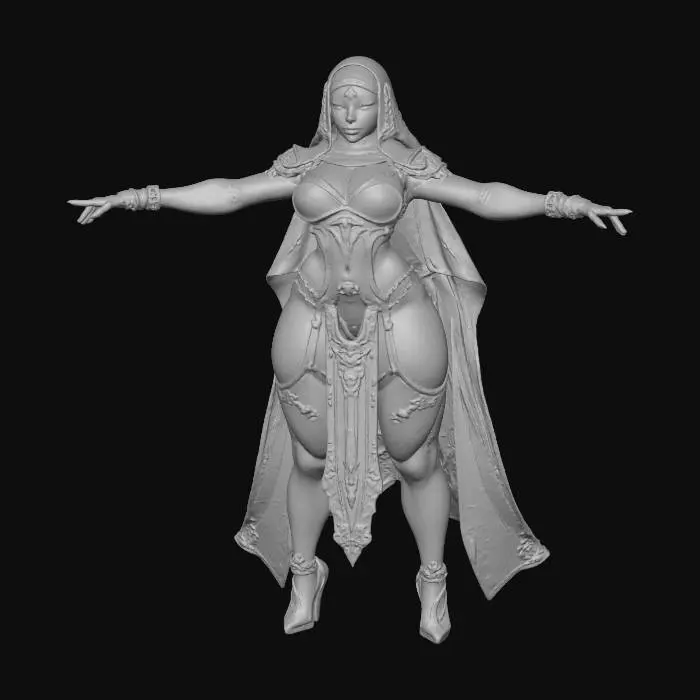 3D model for Latex Hijab Desert Goddess