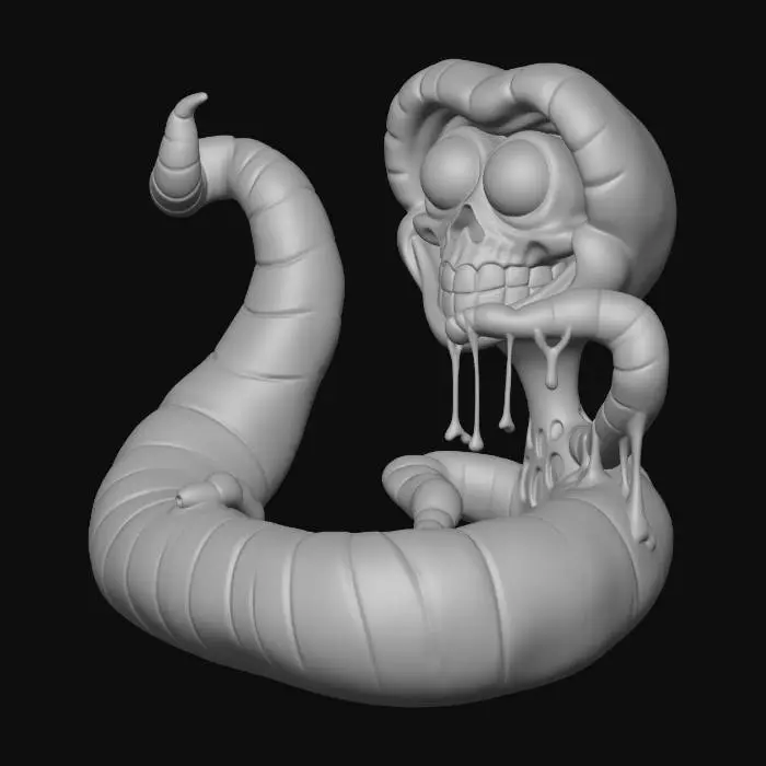 3D model for Pink Skullworm