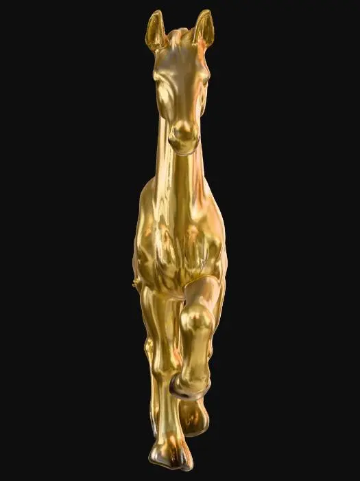 3D model for Golden Stallion Ornament