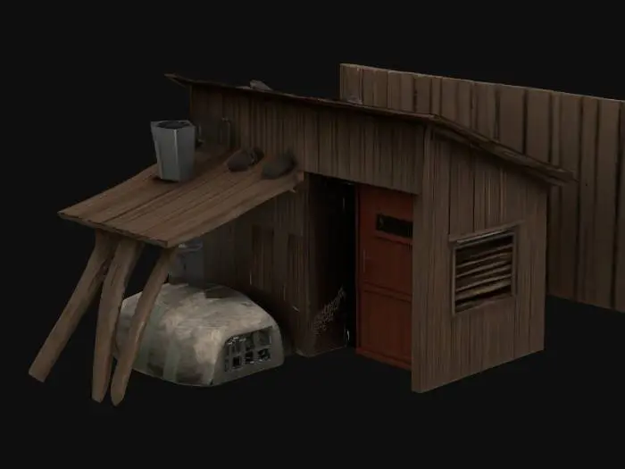 3D model for Rustic Shed Retreat