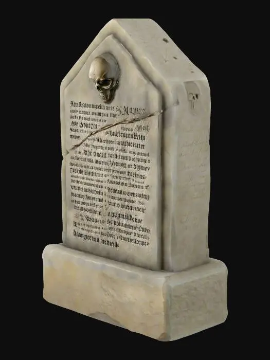 3D model for Gravestone Lorem Ipsum