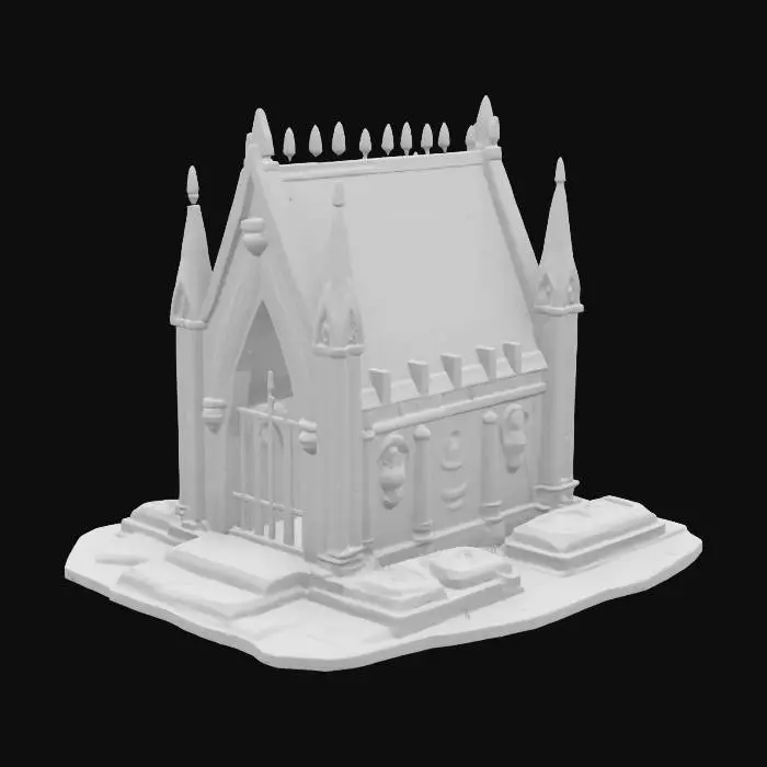 3D model for Gothic Mausoleum Model