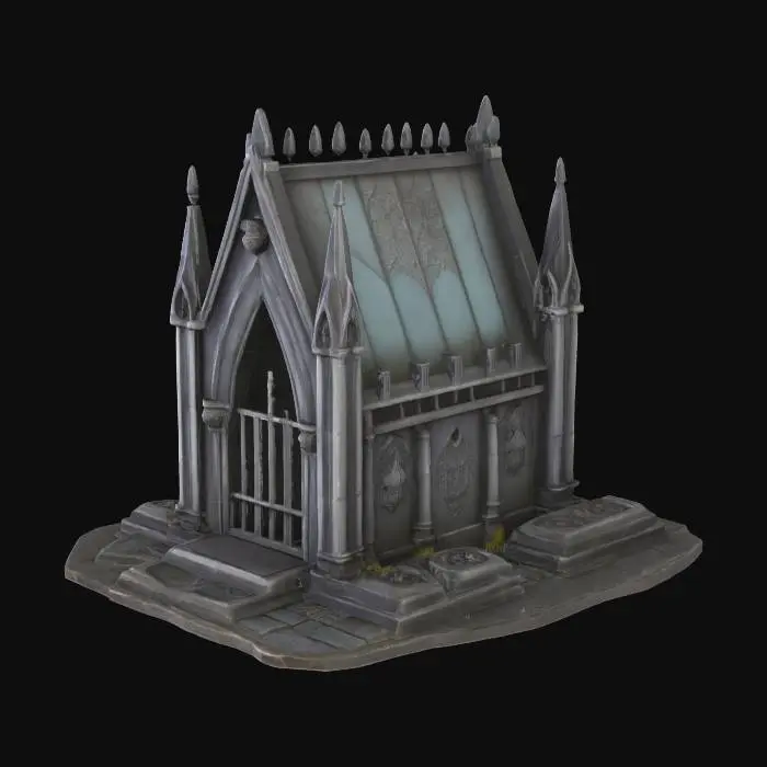 3D model for Gothic Mausoleum Model
