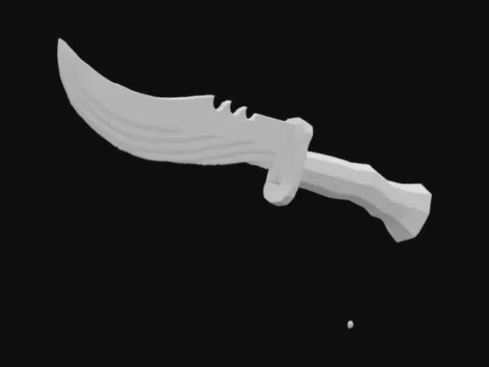 3D model for priamal hunting knive
