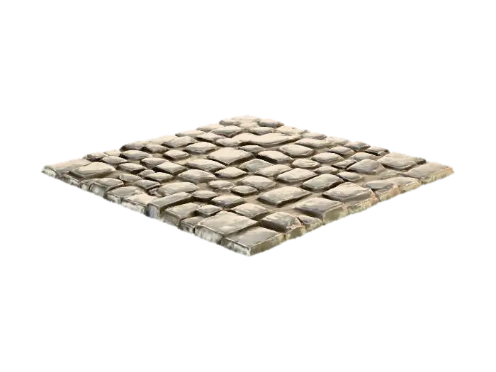 Cobblestone Pathway - Ground-3D-Modell, KI-generiert