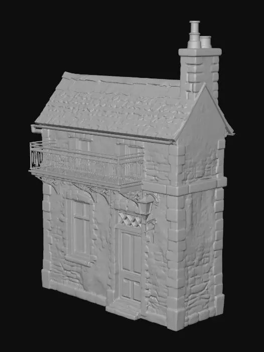 3D model for Stone Cottage with Lantern