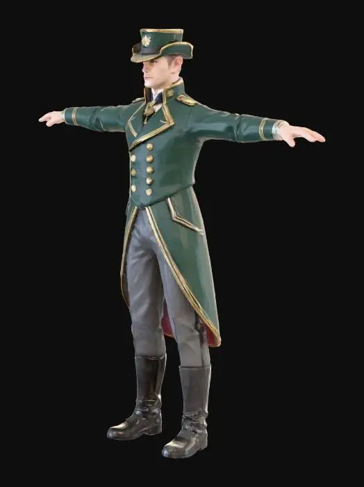 3D model for The Officer's Elegance
