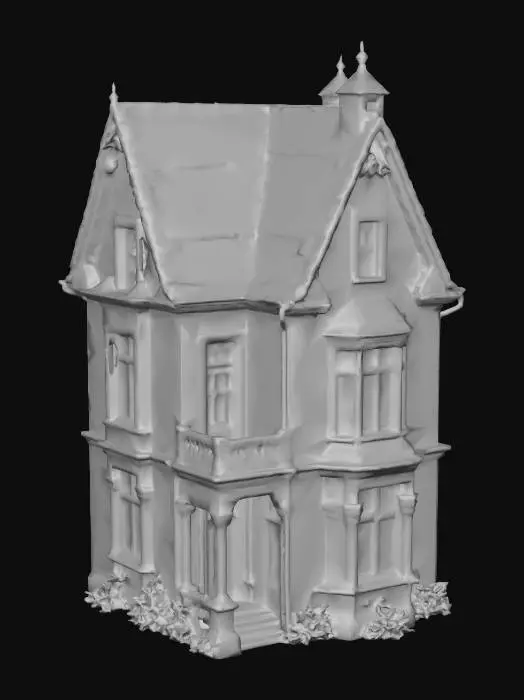 3D model for `low poly, game ready, clean topology, single object, no background, well-maintained, clean and presentable, no dirt, no damage, no destruction, no cracks, no ruins, dreamlike and ethereal mood, soft haze in the air only, smoky atmosphere (environmental, not surface), soft light diffusion, painterly but clean texture, subtle imperfections, refined appearance, 19th century Russian Empire, pre-revolution imperial style`
`residential house, 19th century Russian Empire city, imperial russian architecture, clean stone or plaster walls, well-maintained historical building, softly irregular proportions, dreamlike and ethereal mood, soft haze in the air only, smoky atmospheric lighting, painterly but clean texture, refined and elegant appearance, game ready, clean topology