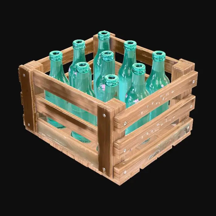 3D model for Crate of Bottles