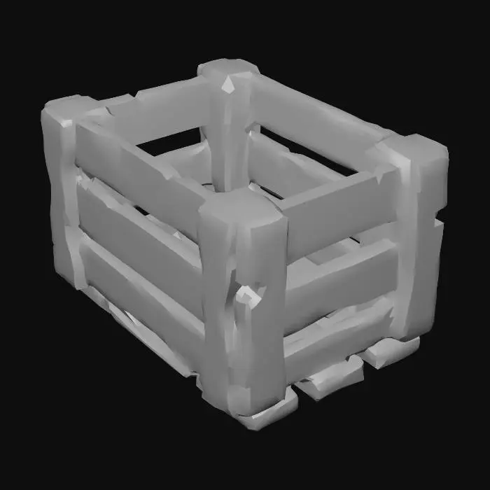 3D model for Wooden Crate Design