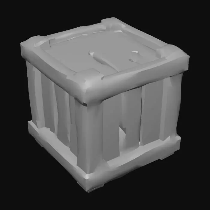 3D model for Wooden Cargo Box