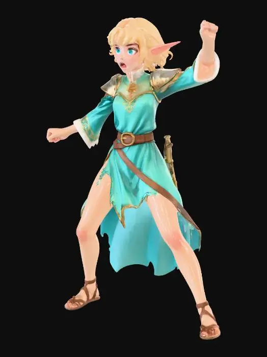 3D model for Call of the Elven Dawn