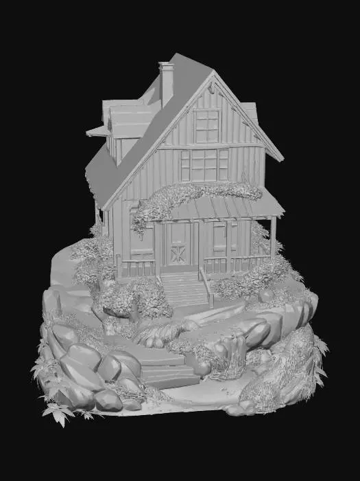3D model for Whispering Pines Cabin