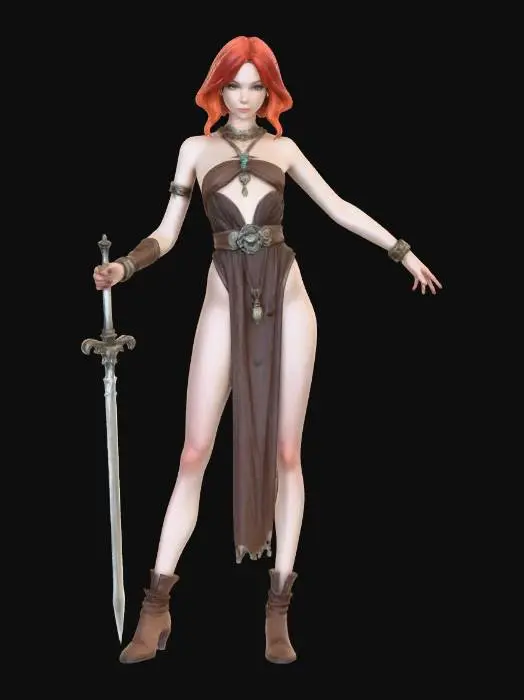 3D model for Crimson Blade in the Ember Circle