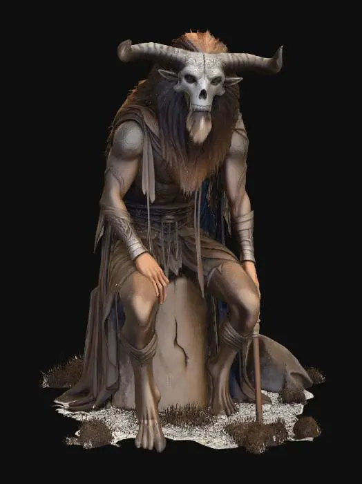 3D model for Horned Warden