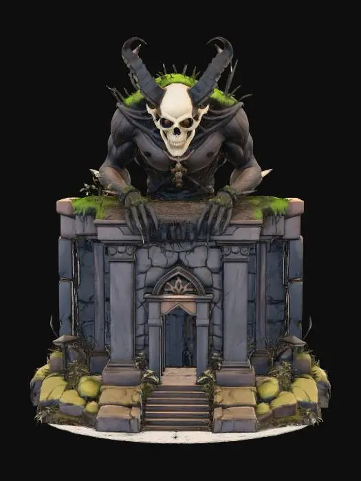 3D model for Overgrown Guardian