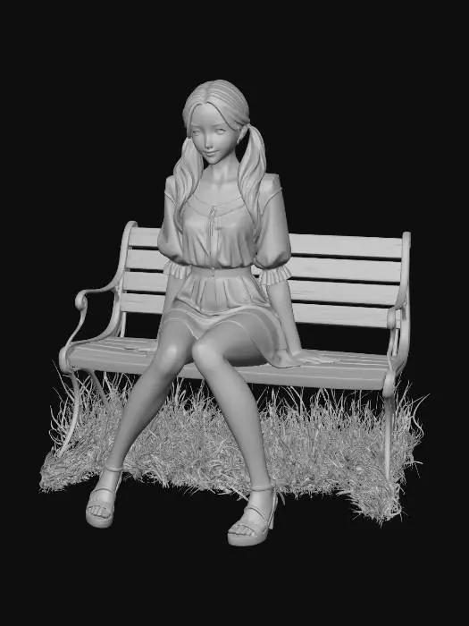 3D model for Sunlit Garden Portrait